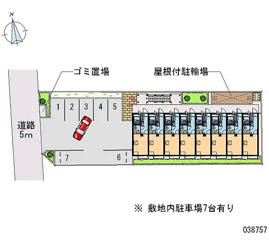 ★手数料０円★八尾市美園町　月極駐車場（LP）